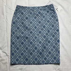 Turquoise Patterned Skirt